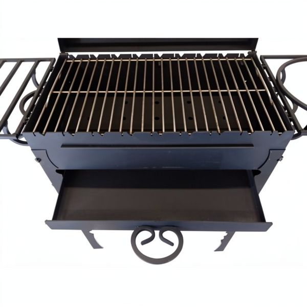 Мангал с крышкой BBQ 700 мм с зольником 3 мм