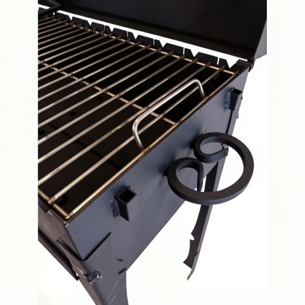Мангал с крышкой BBQ 700 мм с зольником 3 мм