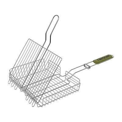 Решетка-гриль универсальная из нержавеющей стали 58x30x25x5,5 cм
